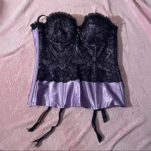 fredericks of hollywood lingerie set in purple